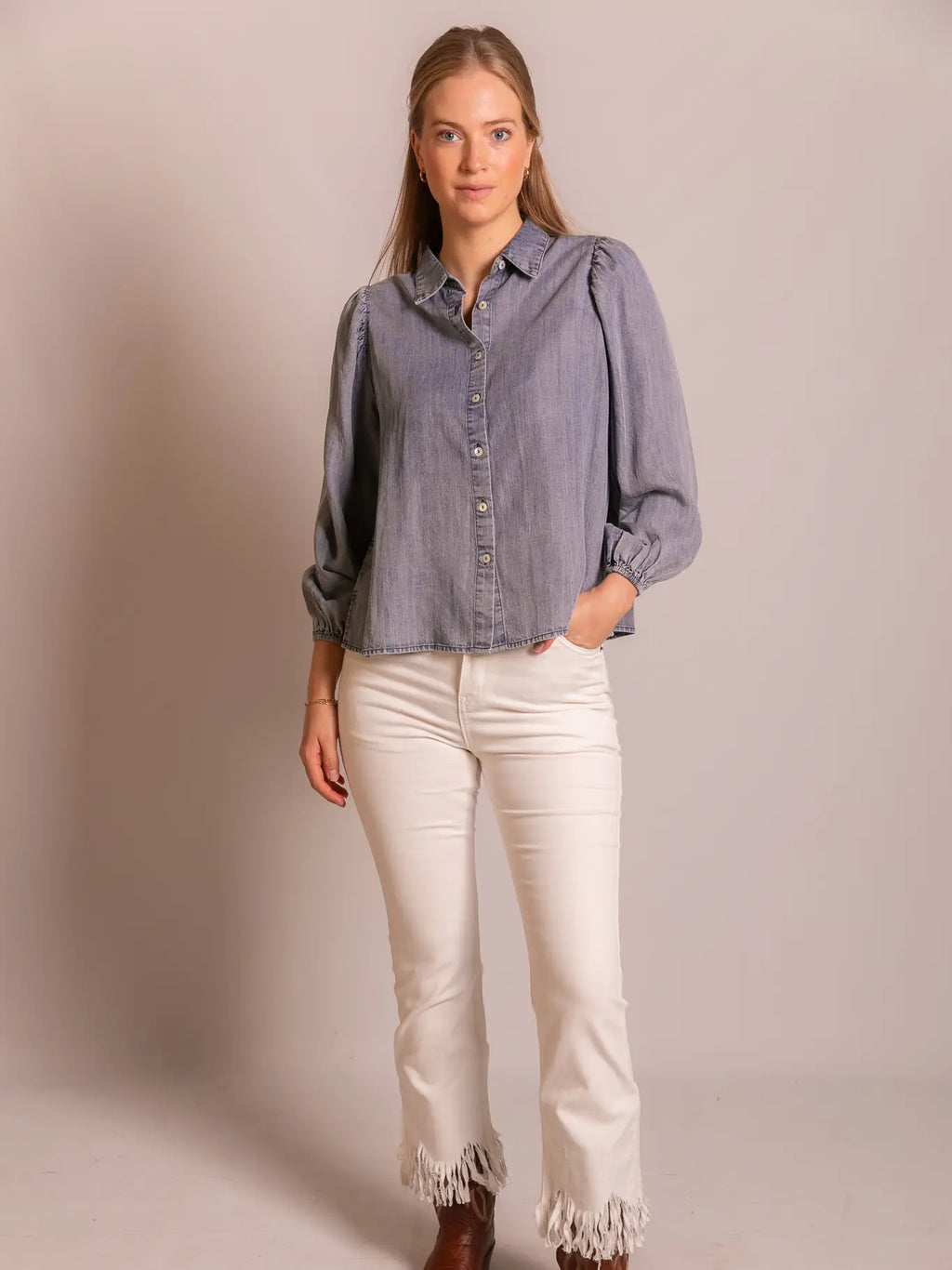 Tencel Button Down