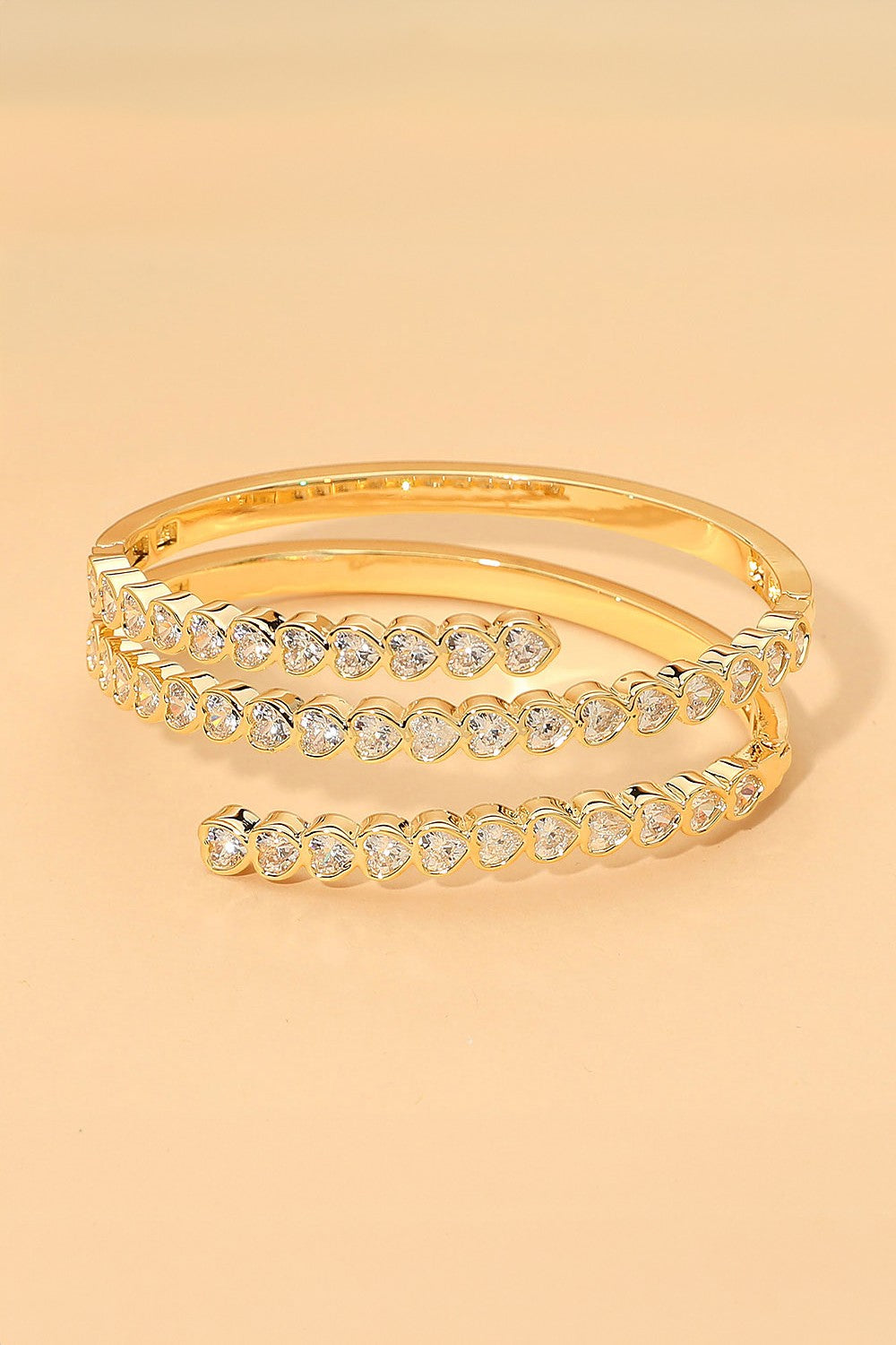 Hinge Heart Bling Bracelet
