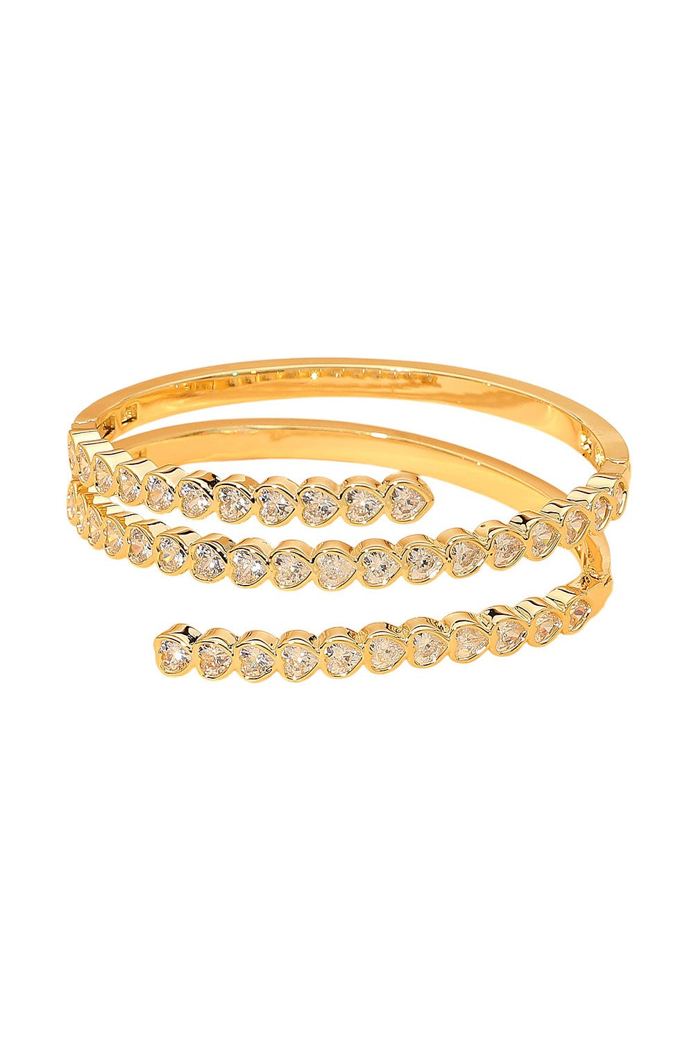 Hinge Heart Bling Bracelet