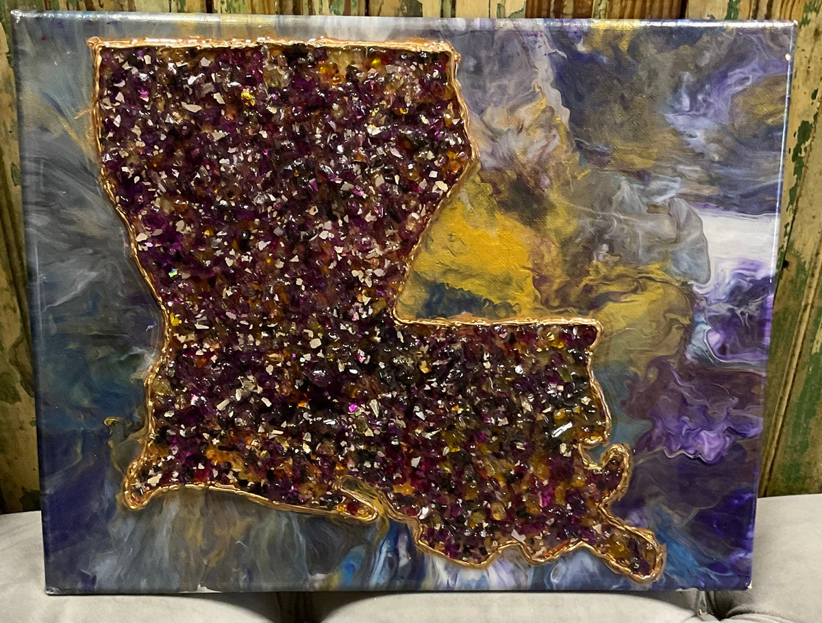 Crushed Glass Louisiana Art