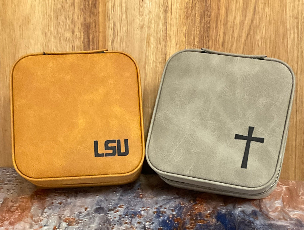 Compact Zip-Around Jewelry Case