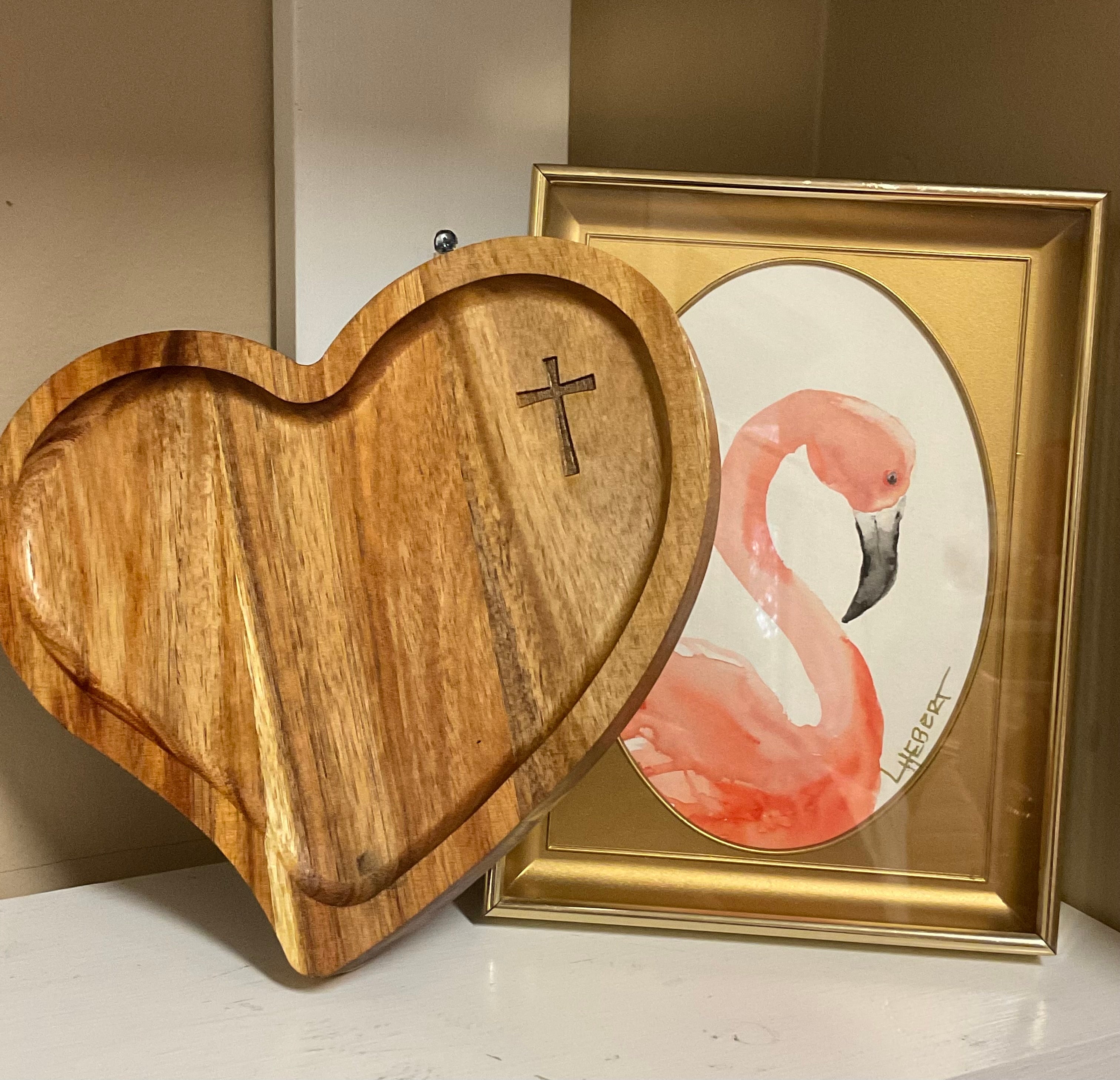 Cross My Heart Wooden Tray