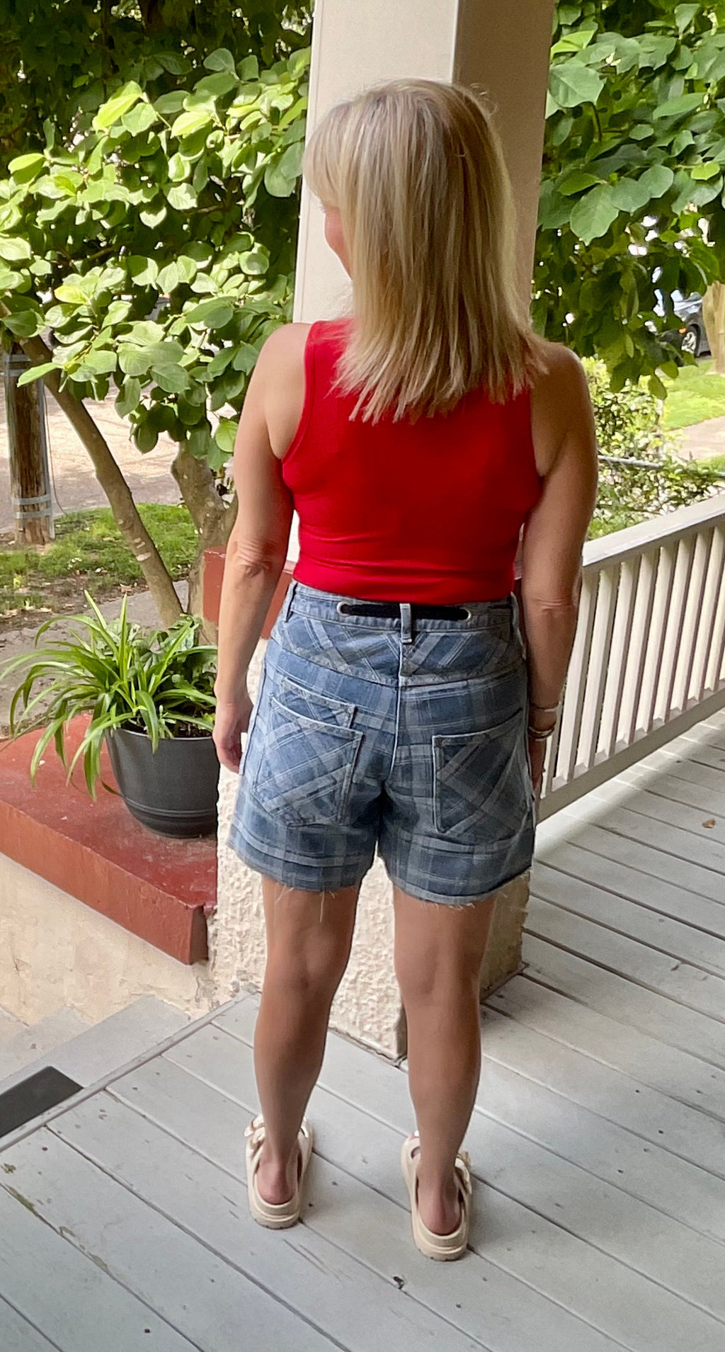 Plaid to Meet Ya Bermuda Shorts