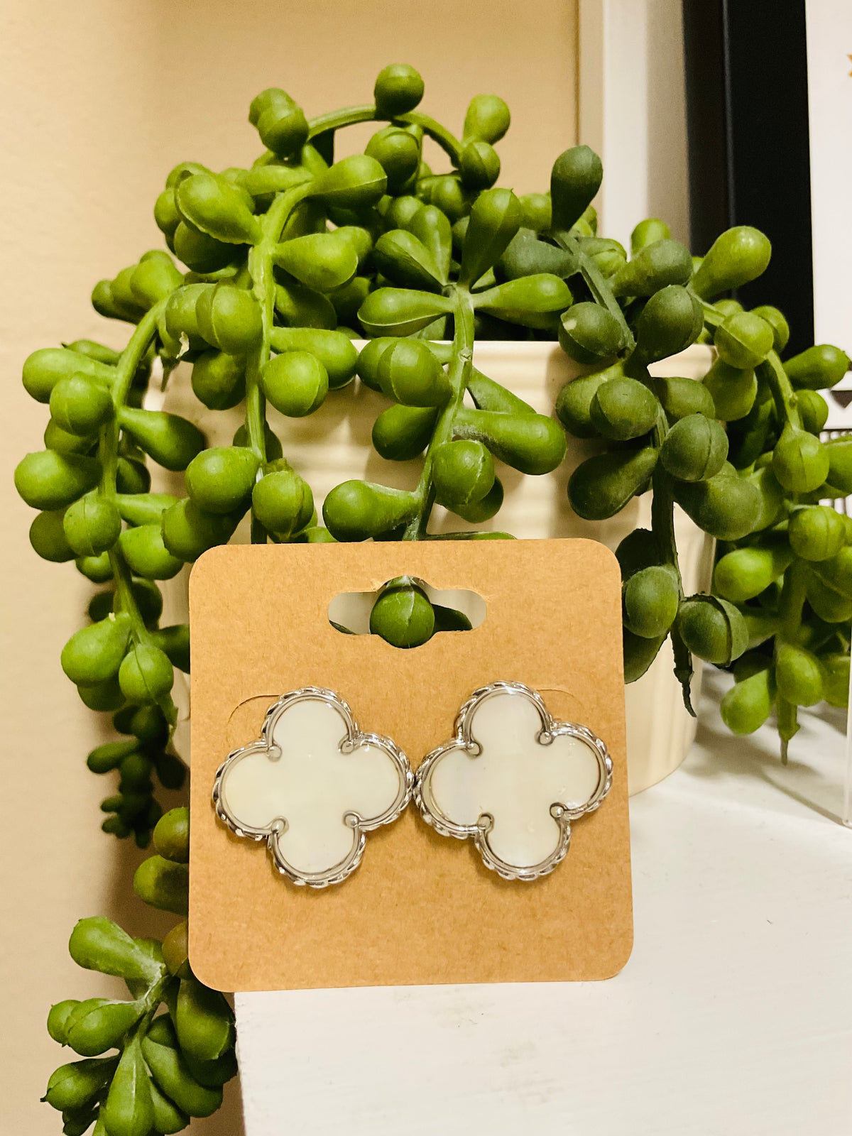 Mother of Pearl Stud Earrings