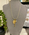 Saint Louis Devotional Charm Necklace