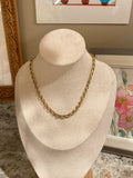 Gold Horizon Link Chain Necklace