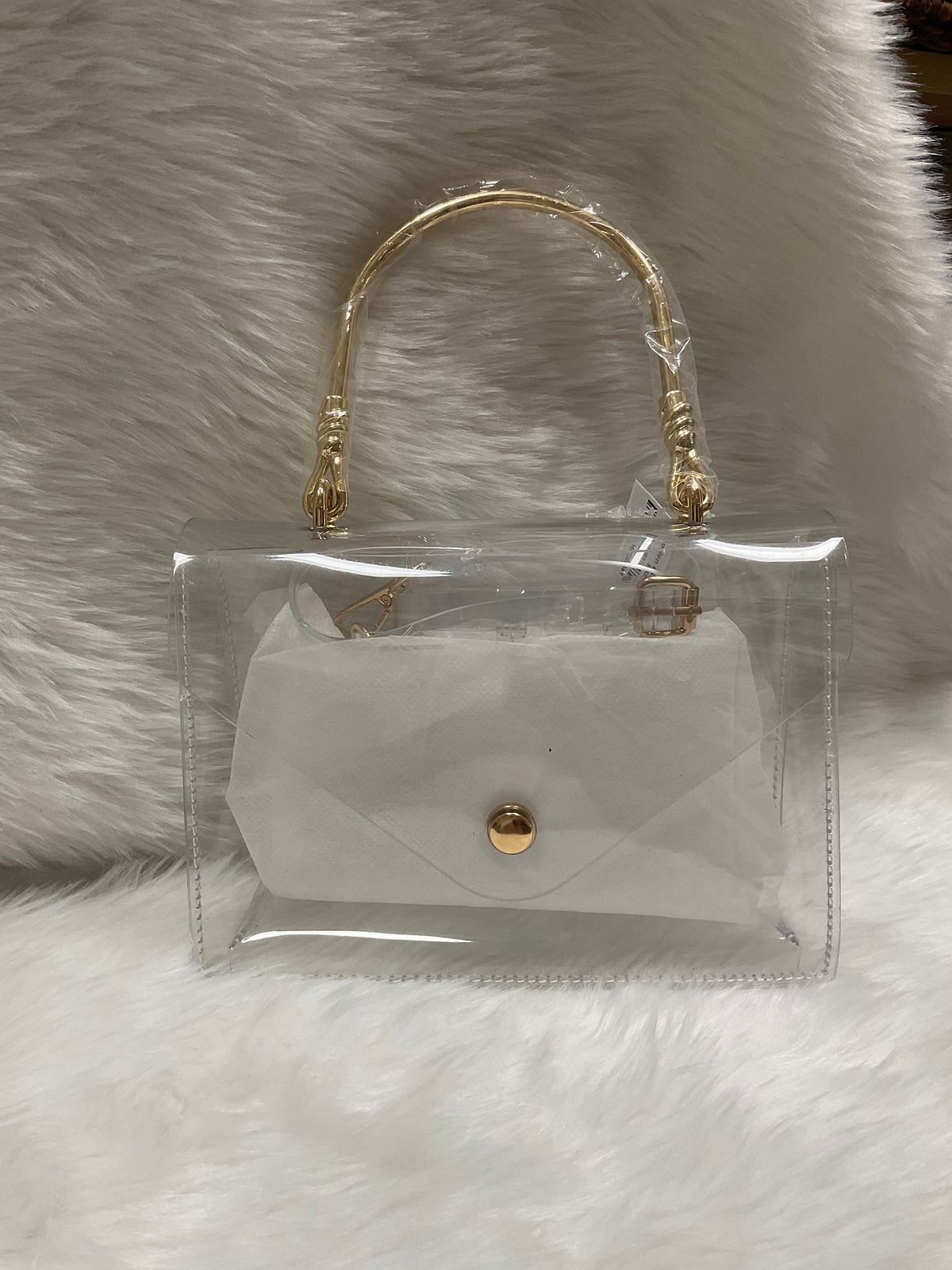Golden Girl Clear Bag