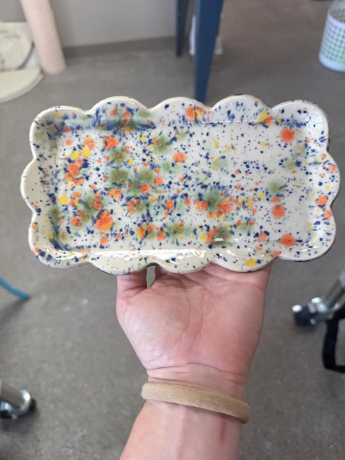 Handmade Stoneware Trinket Tray