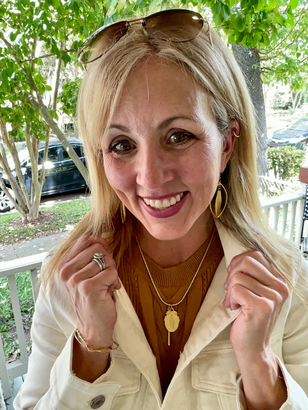 Saint Louis Devotional Charm Necklace