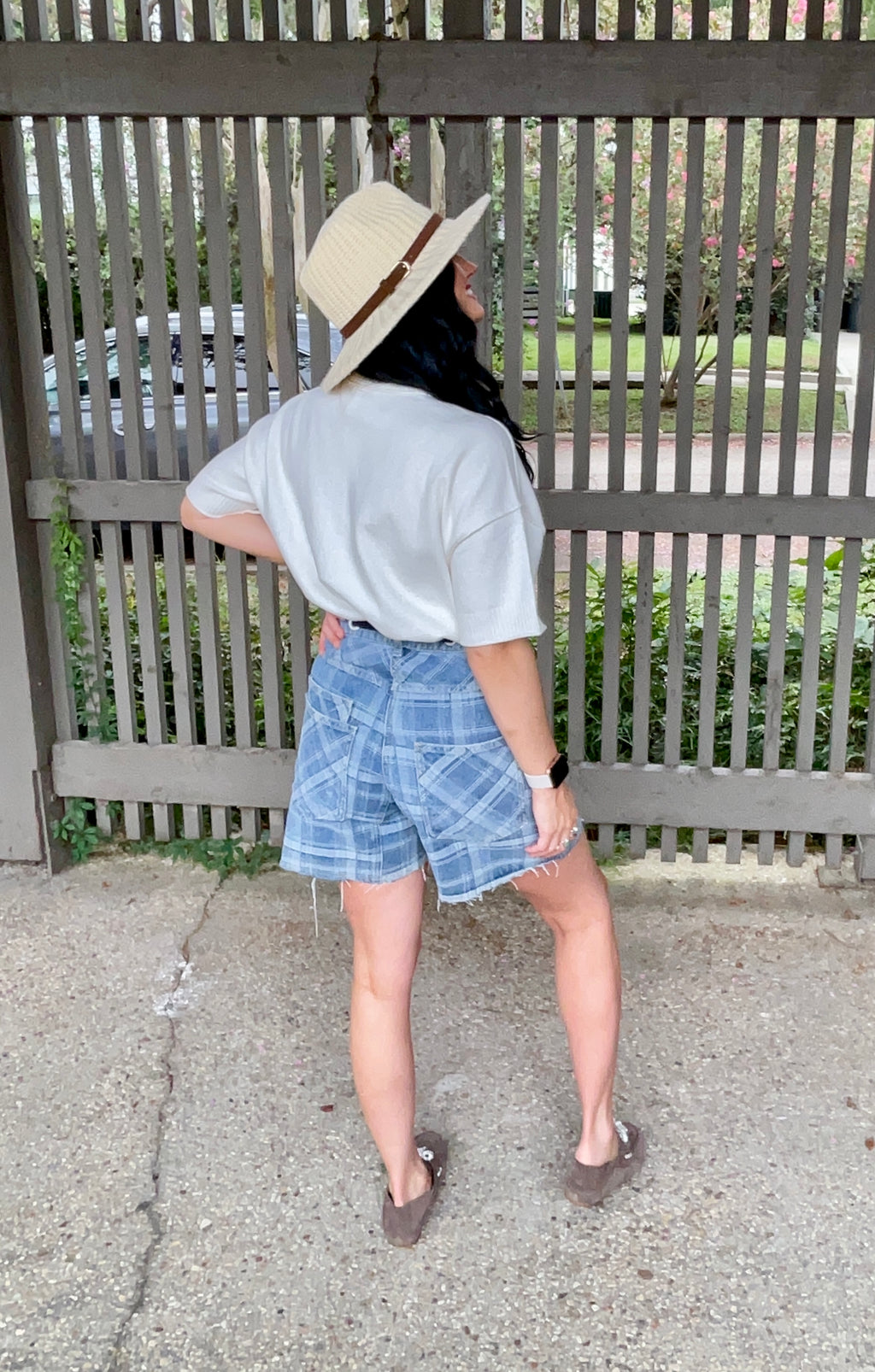Plaid to Meet Ya Bermuda Short