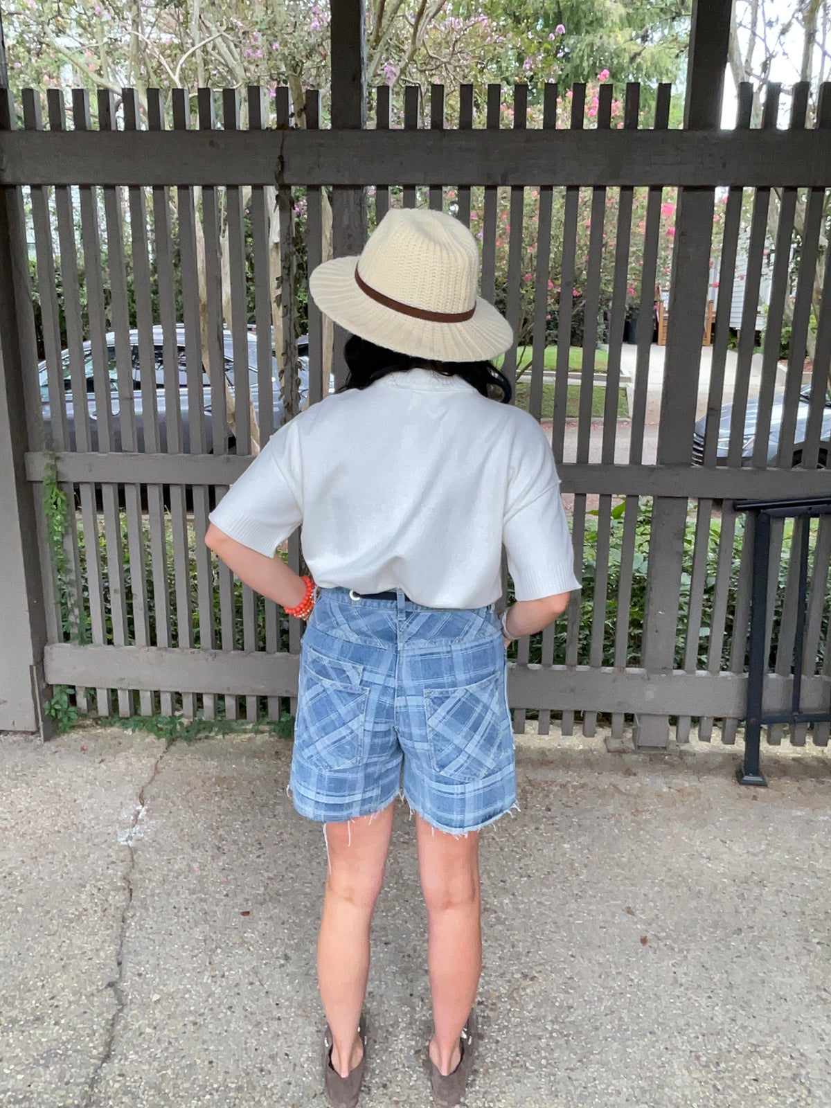 Knitted Belt Strap Fedora Hat