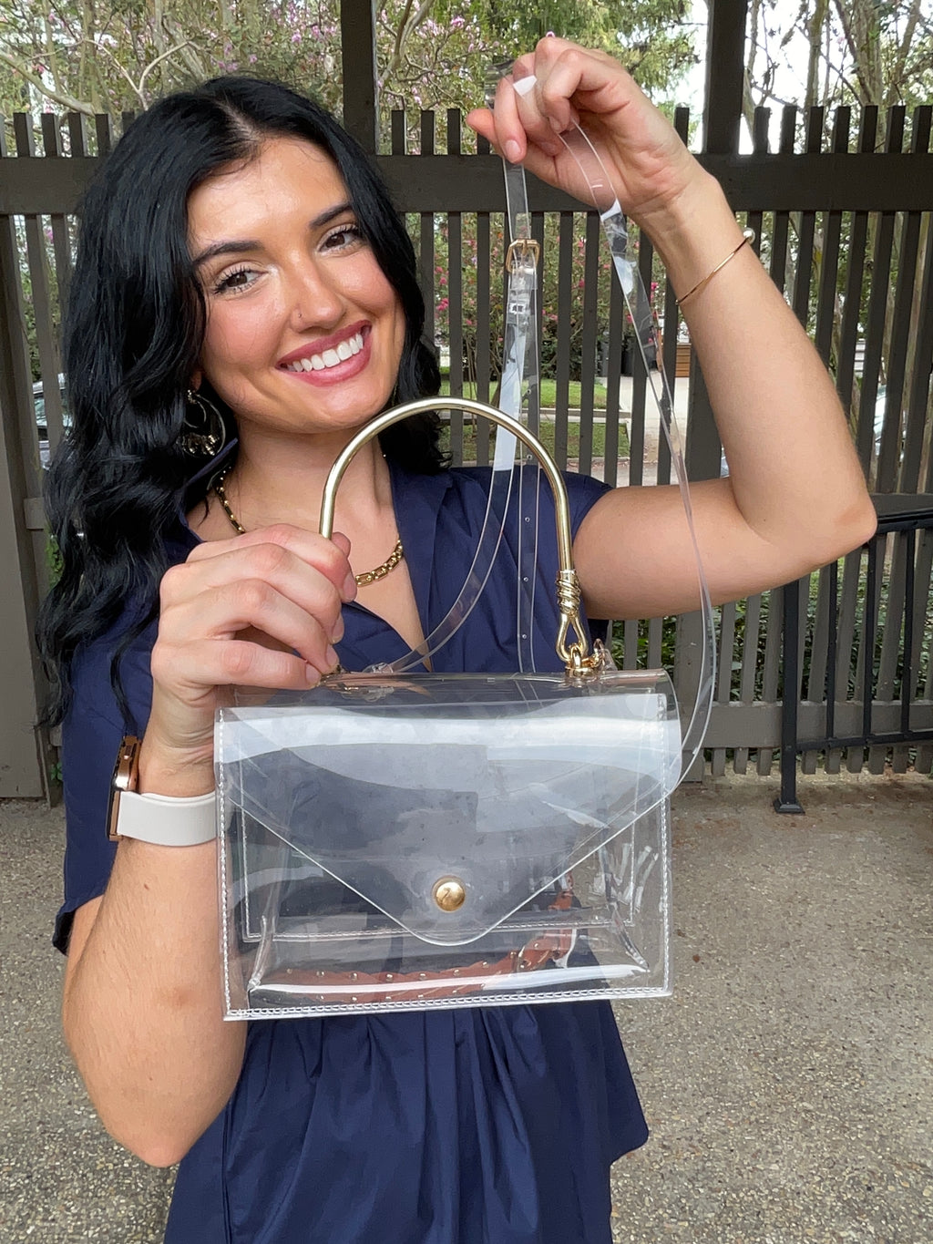 Golden Girl Clear Bag