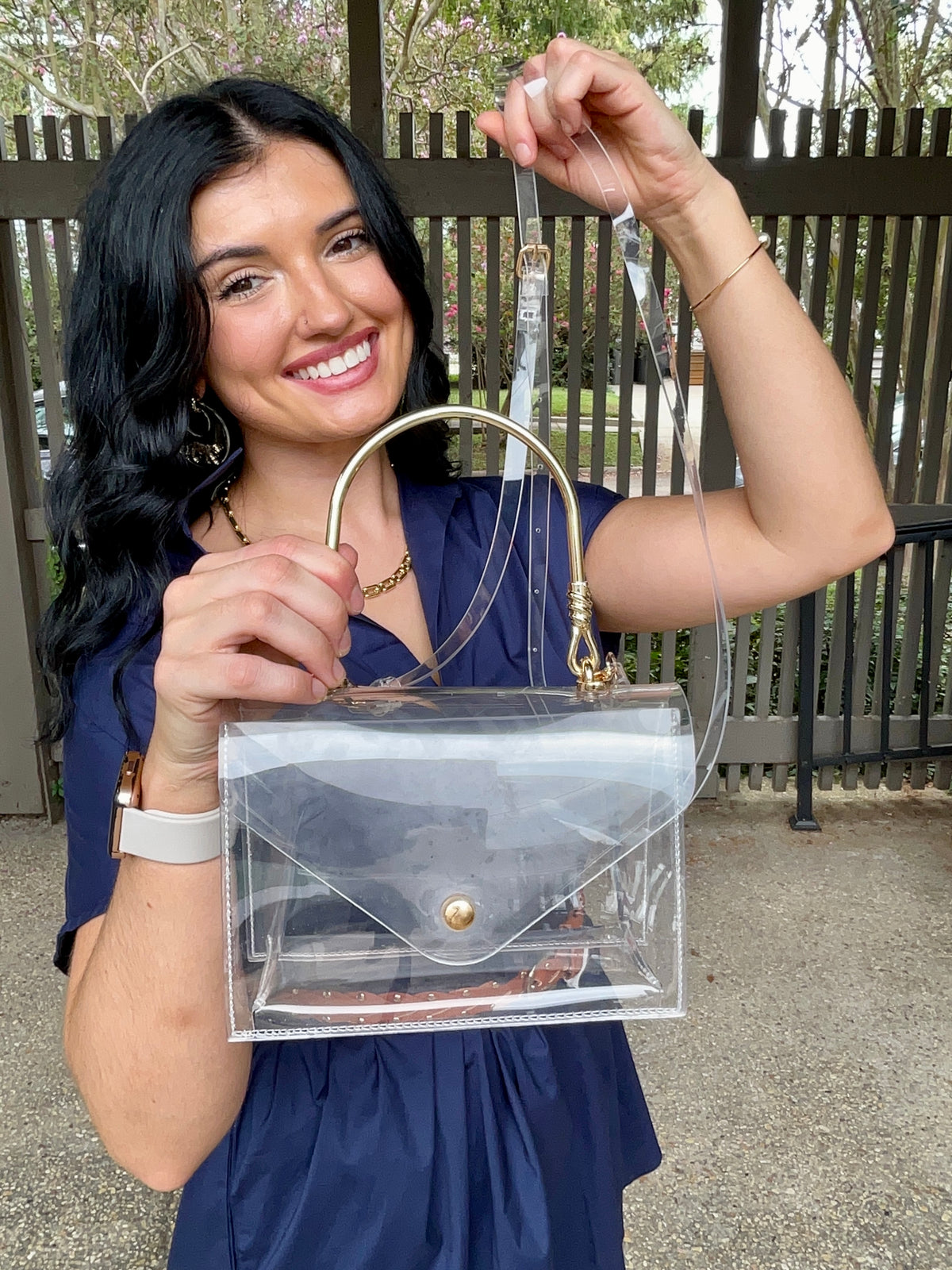 Golden Girl Clear Bag