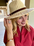 Knitted Belt Strap Fedora Hat