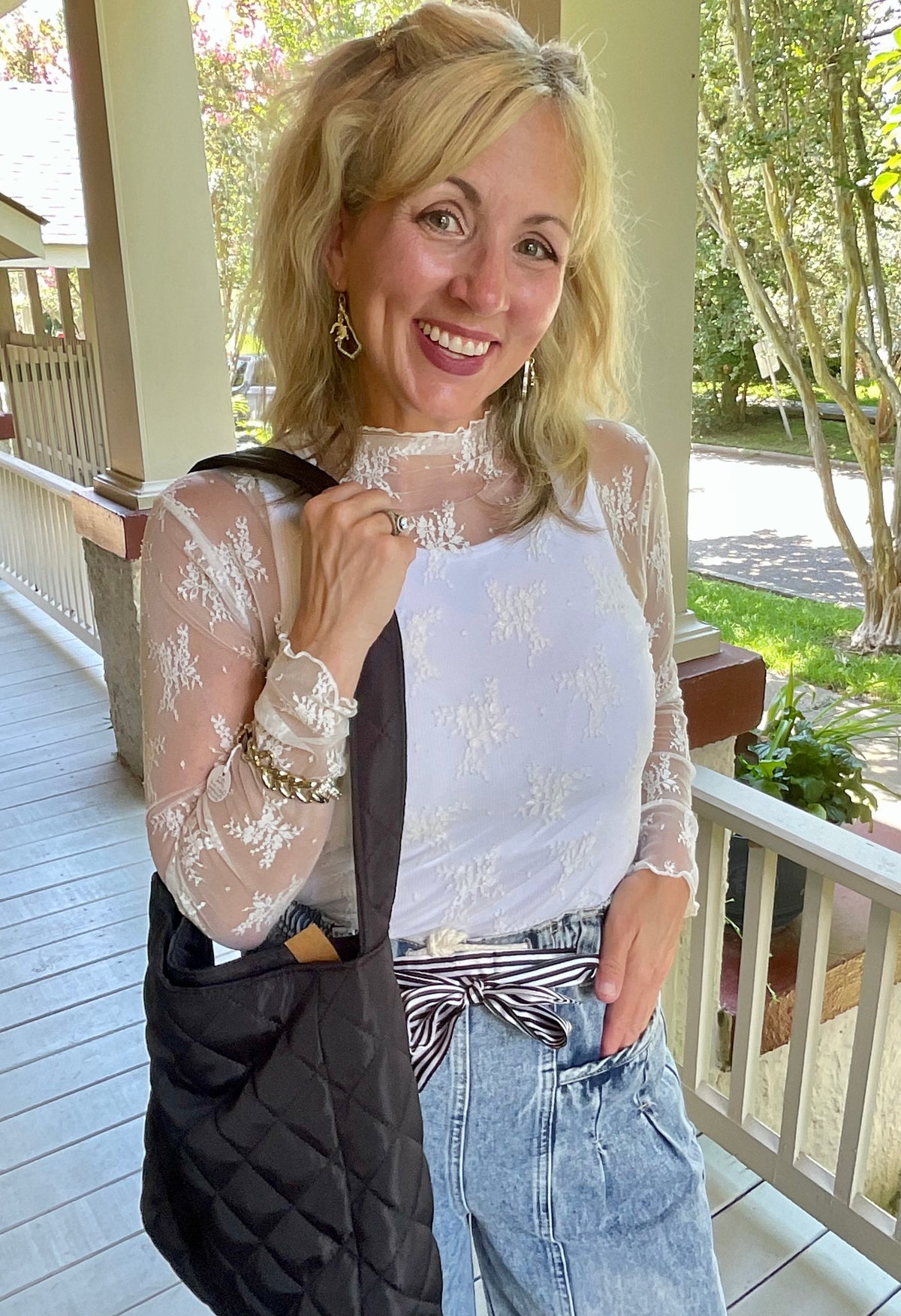 Lace for Lacy Mesh Top