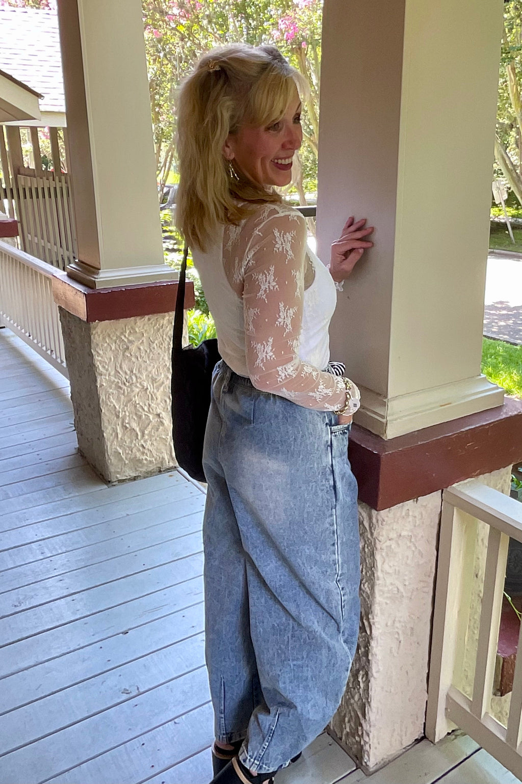 Lace for Lacy Mesh Top