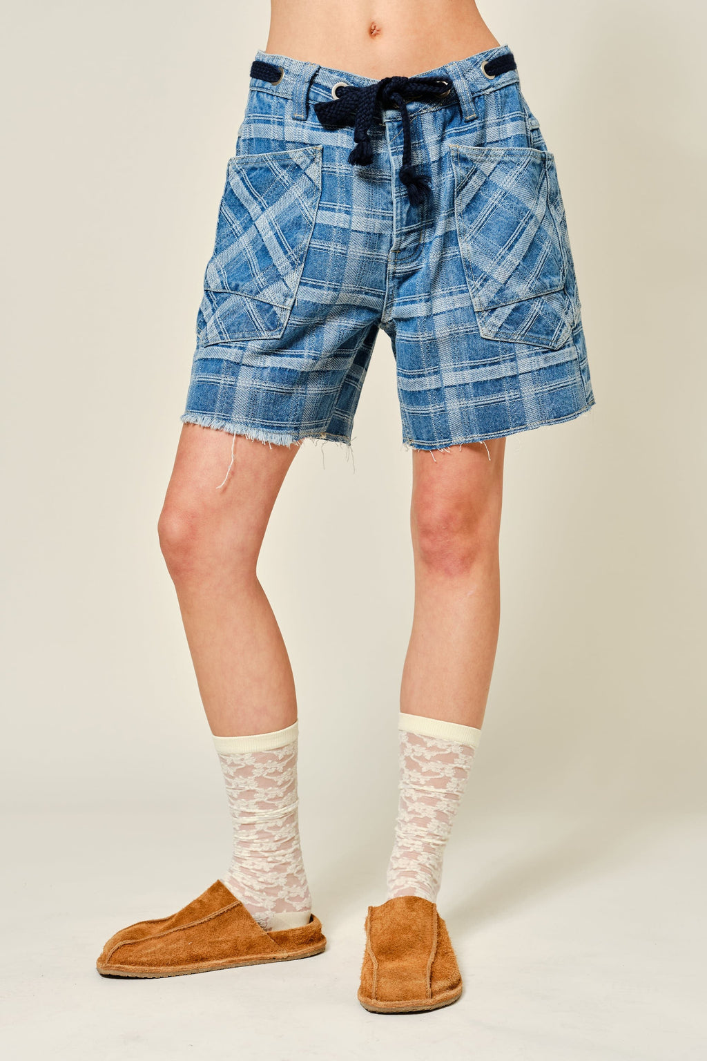 Plaid to Meet Ya Bermuda Short