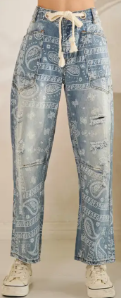 Paisley Patch Denim
