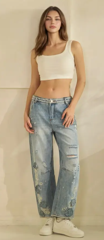 A Floral Moment Denim