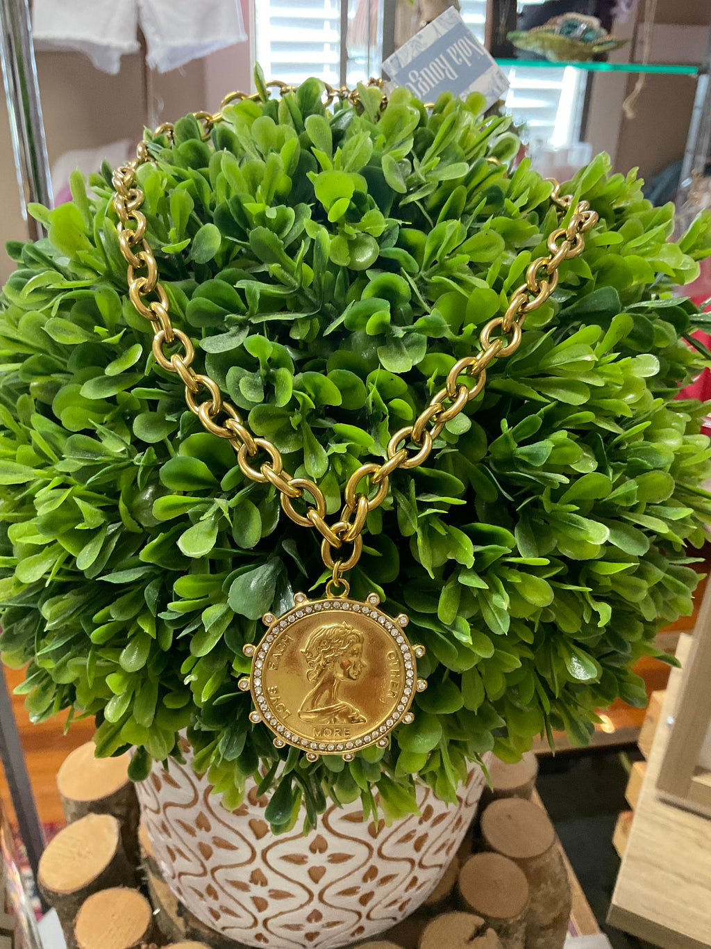 Full Circle Love Each Other More Necklace