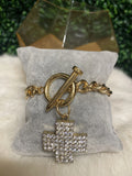 Nail & Cross Bracelet